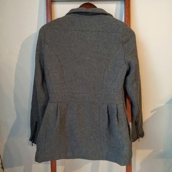 Rampage zip front textured pea coat - Picture 5 of 7